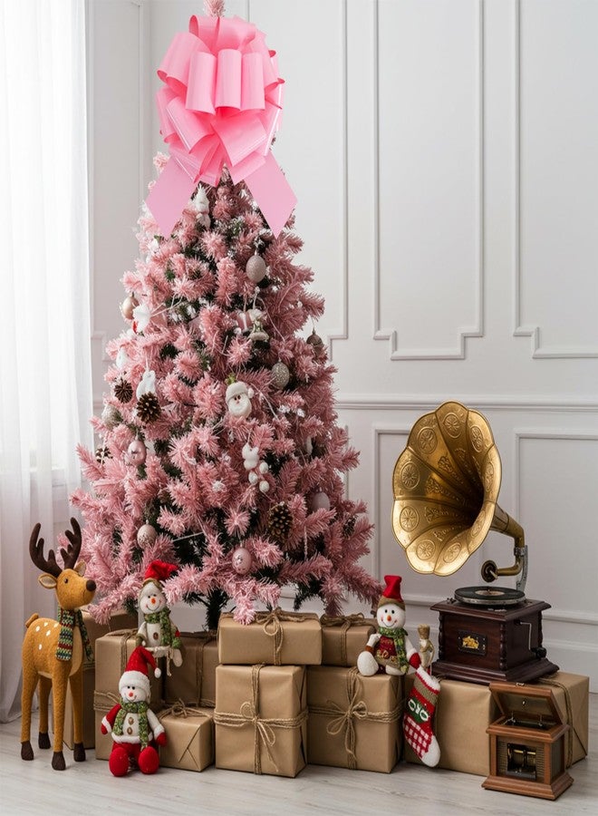 TONIFUL 16 Inch Pink Large Bow Giant Big Pull Bow for Car, Bikes, Table, Big Toys, Applicants, Front Door Decor, Gift Wrapping, Christmas Tree & Party Decoration - Image 4